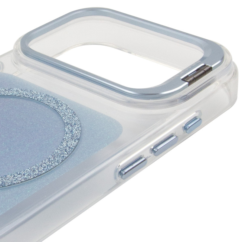 Чехол TPU+PC Jewel Sparkle with Magnetic Safe для Apple iPhone 17 Pro (6.3") (Aqua Blue) в магазине vchehle.ua