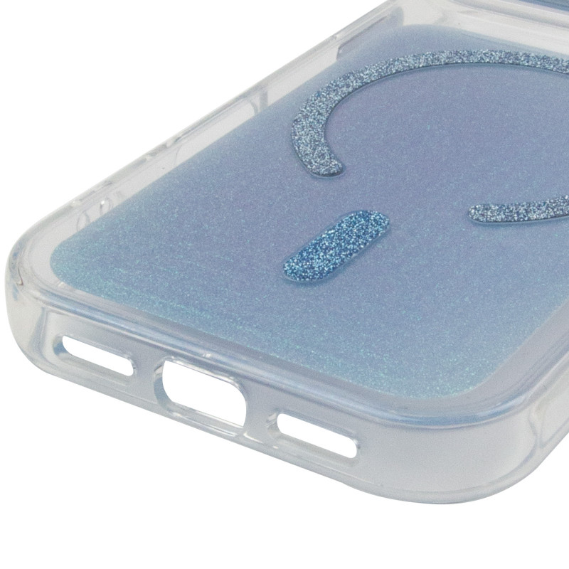 Купить Чехол TPU+PC Jewel Sparkle with Magnetic Safe для Apple iPhone 17 Pro (6.3") (Aqua Blue) на vchehle.ua