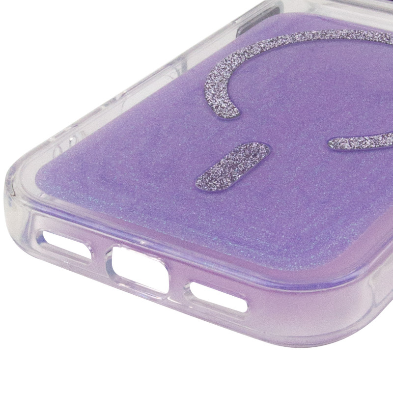 Купить Чехол TPU+PC Jewel Sparkle with Magnetic Safe для Apple iPhone 17 Pro (6.3") (Lavender Glitter) на vchehle.ua