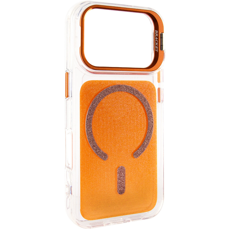 Чехол TPU+PC Jewel Sparkle with Magnetic Safe для Apple iPhone 17 Pro (6.3") (Orange Sparkle)