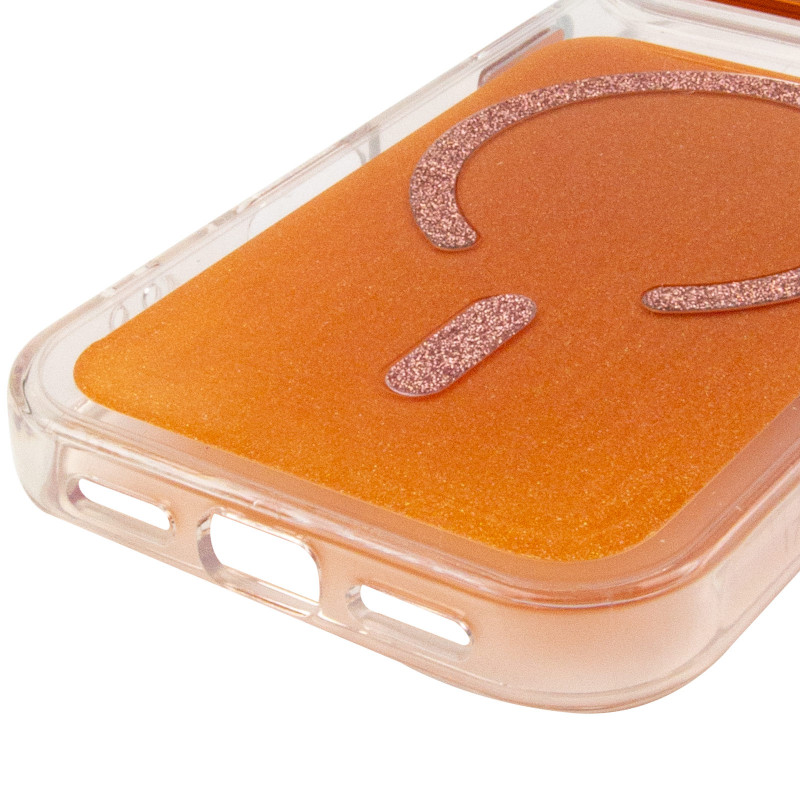 Купить Чехол TPU+PC Jewel Sparkle with Magnetic Safe для Apple iPhone 17 Pro (6.3") (Orange Sparkle) на vchehle.ua