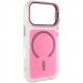 Чехол TPU+PC Jewel Sparkle with Magnetic Safe для Apple iPhone 17 Pro (6.3") (Pink Ruby)