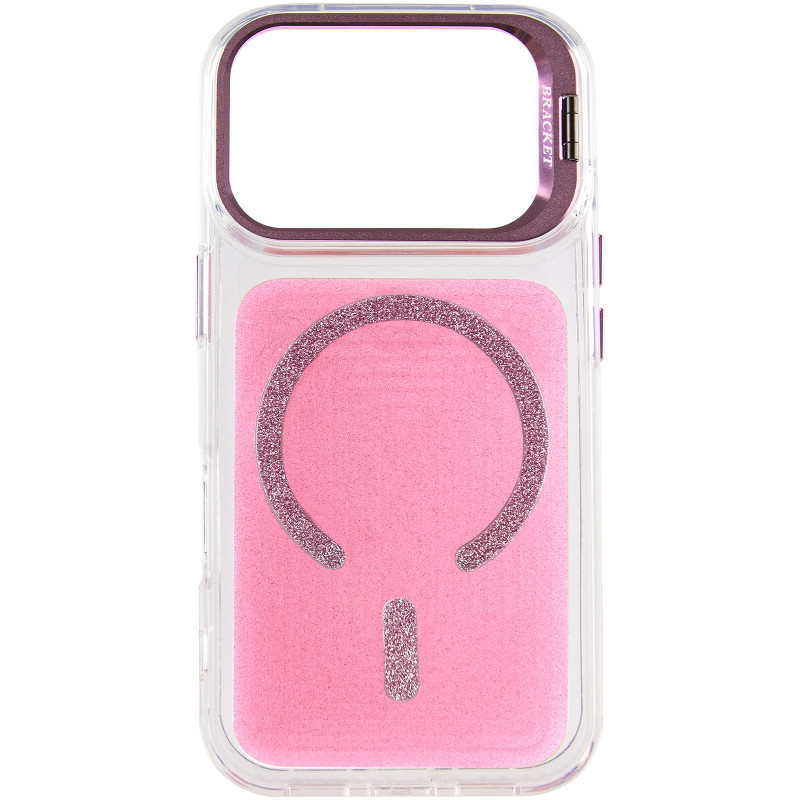 Фото Чехол TPU+PC Jewel Sparkle with Magnetic Safe для Apple iPhone 17 Pro (6.3") (Pink Ruby) на vchehle.ua