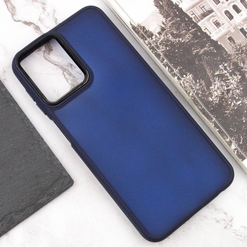 Чехол TPU+PC Lyon Frosted для Oppo A3 4G / A3x 4G/ A40m (Navy Blue) в магазине vchehle.ua