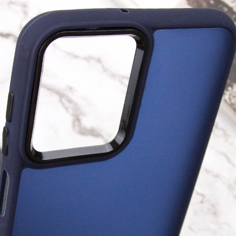 Купить Чехол TPU+PC Lyon Frosted для Oppo A3 4G / A3x 4G/ A40m (Navy Blue) на vchehle.ua