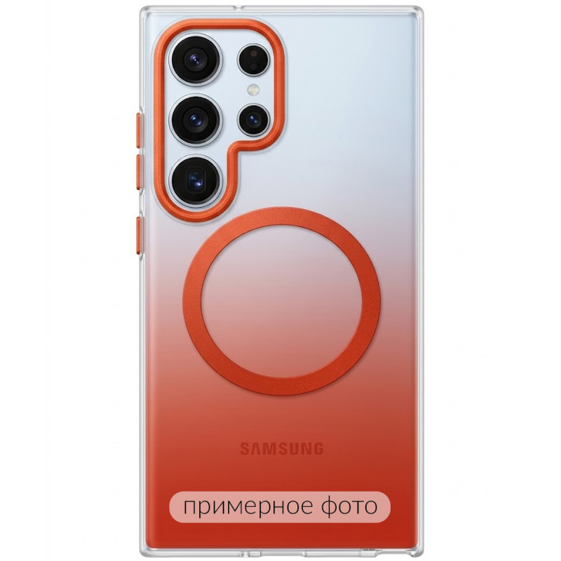 Чехол TPU+PC Phantom with Magnetic Safe для Samsung Galaxy S25 (Orange)