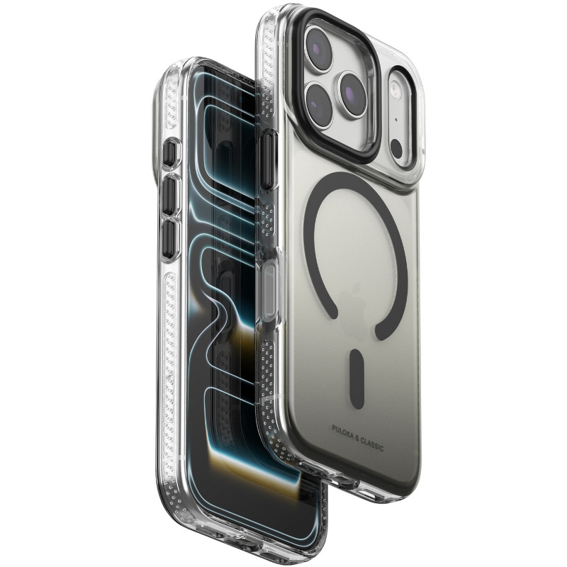 Чохол TPU+PC Puloka Resplendent with Magnetic Safe для Apple iPhone 17 Pro Max (6.9") (Black)