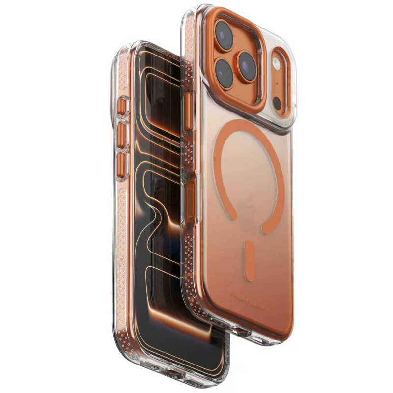 Чохол TPU+PC Puloka Resplendent with Magnetic Safe для Apple iPhone 17 Pro Max (6.9") (Orange)