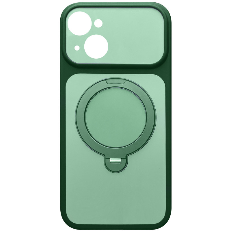 Чехол Ummi Full Camera with Magnetic Fit HQ Ring для Apple iPhone 13 (6.1") (Green)