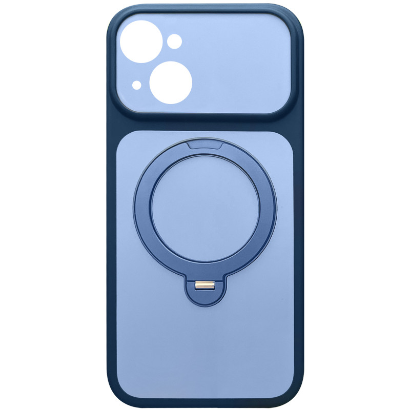 Чехол Ummi Full Camera with Magnetic Fit HQ Ring для Apple iPhone 13 (6.1") (Navy Blue)