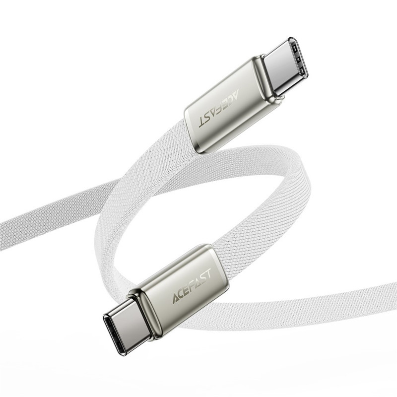Фото Дата кабель Acefast C24-03 Type-C to Type-C 60W (1.2m) (White) в маназині vchehle.ua