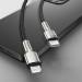 Фото Дата кабель Baseus Cafule Series Metal Type-C to Lightning PD 20W (2m) (CATLJK-B) (Чорний) на vchehle.ua