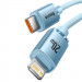 Фото Дата кабель Baseus Crystal Shine Series Type-C to Lightning 20W (1.2m) (CAJY00020) (Sky Blue) в магазине vchehle.ua