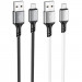Дата кабель Borofone BX83 Famous USB to MicroUSB 2.4A (1m)