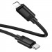 Фото Дата кабель Hoco X122 Benefit Type-C to Lightning 27W (1m) (Black) в магазине vchehle.ua