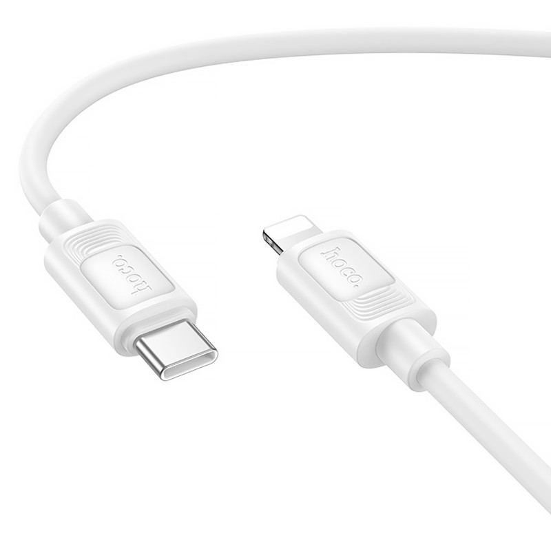 Фото Дата кабель Hoco X122 Benefit Type-C to Lightning 27W (1m) (White) на vchehle.ua