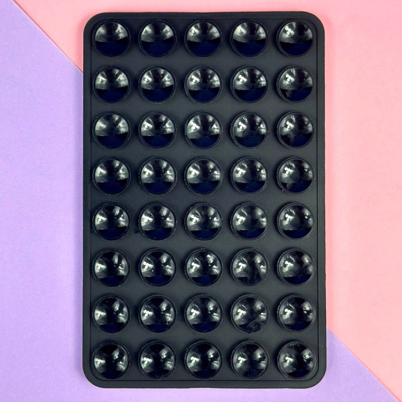 Фото Тримач-присоска для телефону Double Side Silicone 100*64мм (Black) на vchehle.ua