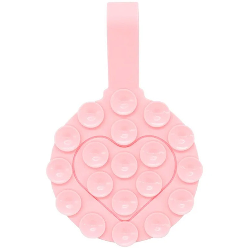 Держатель-присоска для телефона Double Side Silicone with a Strap (Pink)