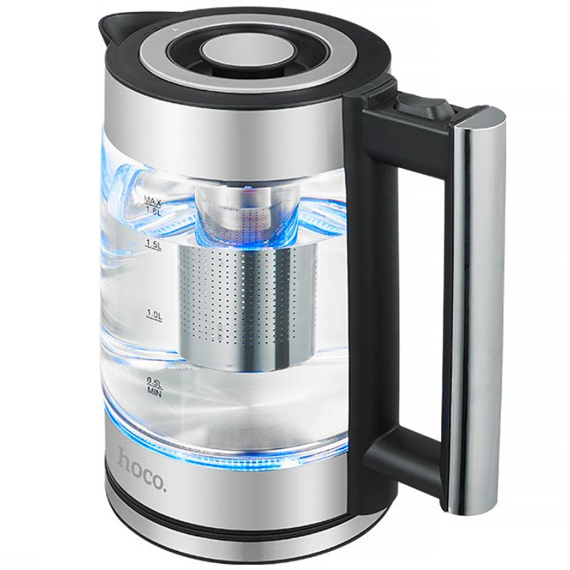 Фото Электрочайник Hoco HA01A Kitchen high (1.8L) (Stainless Steel) на vchehle.ua
