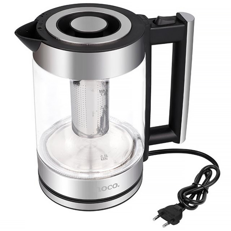 Фото Электрочайник Hoco HA01A Kitchen high (1.8L) (Stainless Steel) в магазине vchehle.ua
