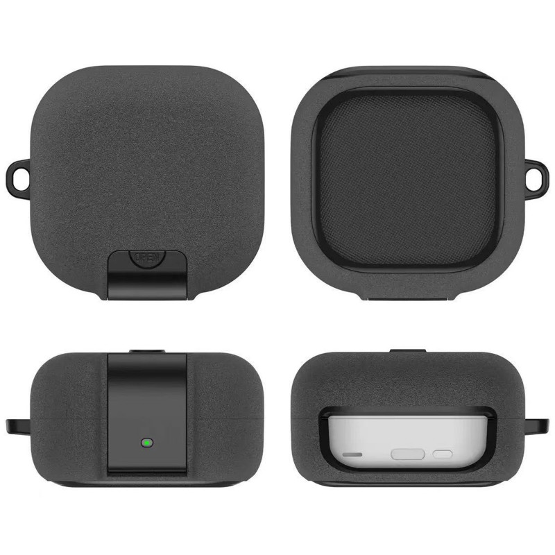 Фото Футляр Matte Shield Series для Samsung Galaxy Buds 4 / 4 Pro (Black) на vchehle.ua