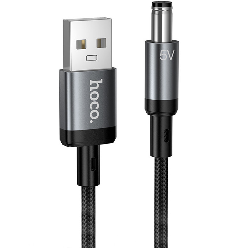 Кабель питания для роутера/модема Hoco X129 Advantage USB-DC 5V (1m) (Black)
