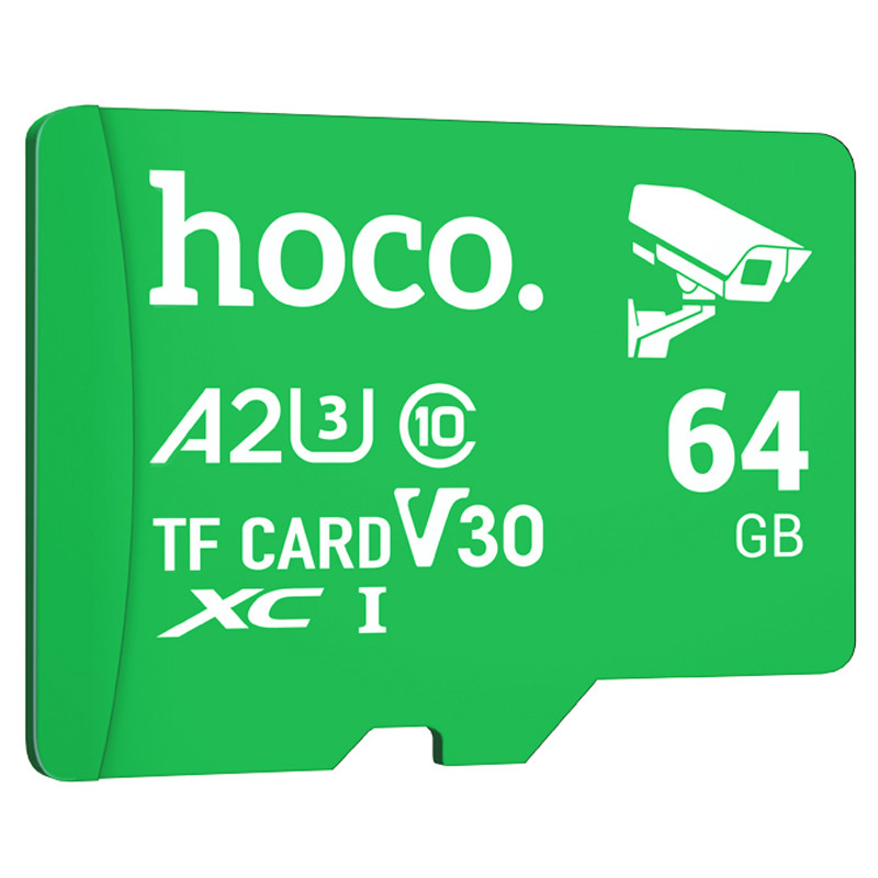 Карта пам'яті Hoco microSDXC Class 10 - 64GB (без адаптера) (Green)