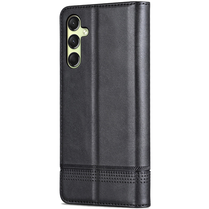 Фото Шкіряний чохол-книжка AZNS Classic series на Samsung Galaxy A16 4G/5G (Black) на vchehle.ua