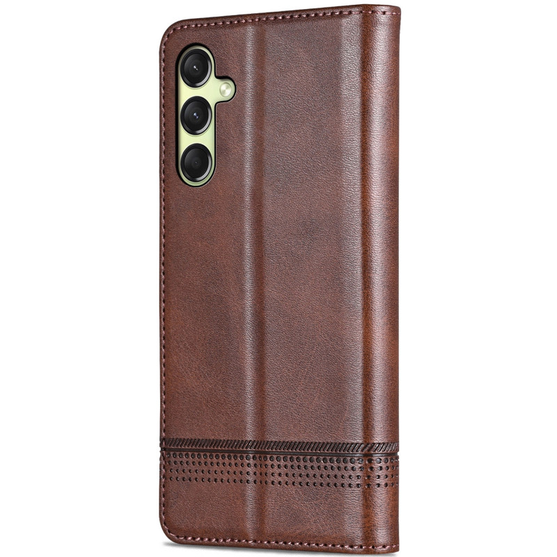 Фото Шкіряний чохол-книжка AZNS Classic series на Samsung Galaxy A16 4G/5G (Dark Brown) на vchehle.ua