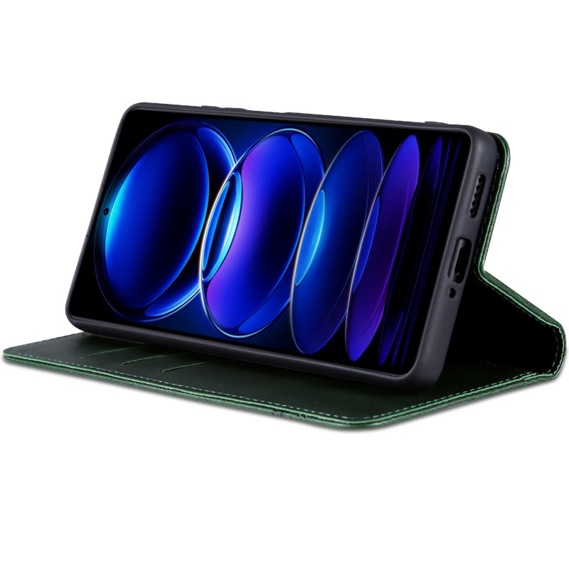 Шкіряний чохол-книжка AZNS Classic series на Samsung Galaxy A16 4G/5G (Dark Green) в магазині vchehle.ua