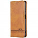 Шкіряний чохол-книжка AZNS Classic series на Samsung Galaxy A16 4G/5G (Light Brown)