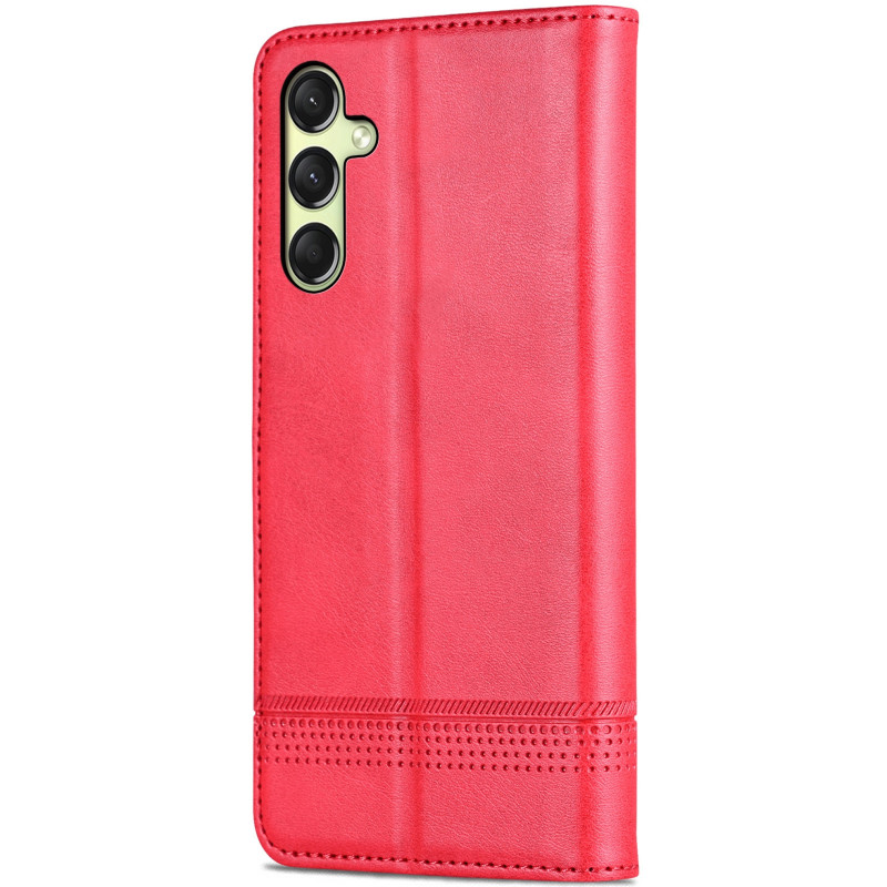 Фото Шкіряний чохол-книжка AZNS Classic series на Samsung Galaxy A16 4G/5G (Red) на vchehle.ua