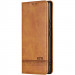 Кожаный чехол-книжка AZNS Classic series для Samsung Galaxy A36 5G / A37 5G / A56 5G (Light Brown)