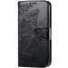 Кожаный чехол-книжка Butterfly Pattern для Samsung Galaxy A36 5G / A37 5G / A56 5G (Black)