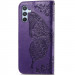 Фото Кожаный чехол-книжка Butterfly Pattern для Samsung Galaxy A36 5G / A37 5G / A56 5G (Purple) на vchehle.ua
