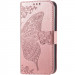 Кожаный чехол-книжка Butterfly Pattern для Samsung Galaxy A36 5G / A37 5G / A56 5G (Rose Gold)