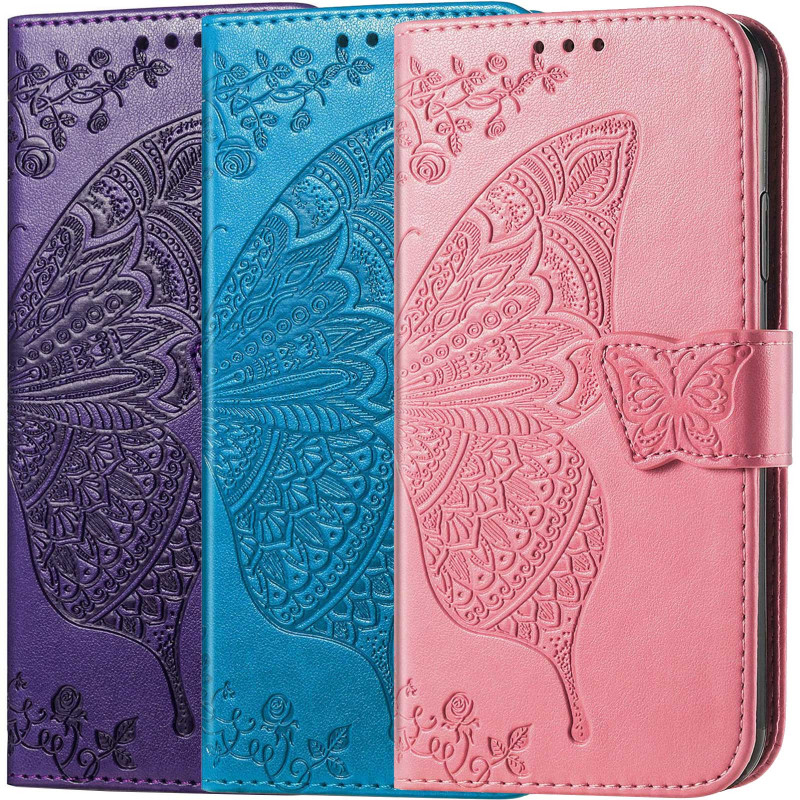Шкіряний чохол-книжка Butterfly Pattern на Samsung Galaxy A57 5G