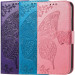 Шкіряний чохол-книжка Butterfly Pattern на Samsung Galaxy A57 5G