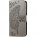 Шкіряний чохол-книжка Butterfly Pattern на Samsung Galaxy A57 5G (Gray)