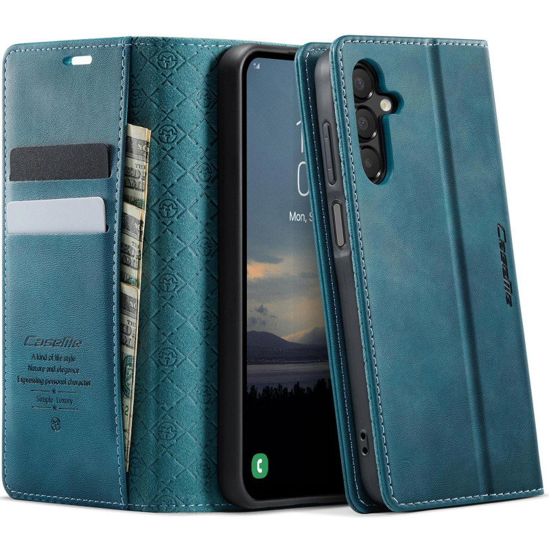 Фото Шкіряний чохол-книжка CaseMe Velvet Matte для Samsung Galaxy A16 4G/5G (Green) на vchehle.ua