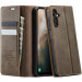 Фото Шкіряний чохол-книжка CaseMe Velvet Matte для Samsung Galaxy A17 4G/5G (Coffee) на vchehle.ua