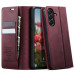 Фото Шкіряний чохол-книжка CaseMe Velvet Matte для Samsung Galaxy A36 5G / A37 5G / A56 5G (Red) на vchehle.ua