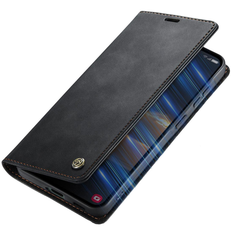 Фото Кожаный чехол-книжка CaseMe Velvet Matte для Samsung Galaxy S26+ (Black) в магазине vchehle.ua