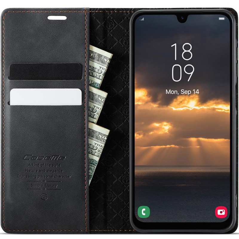 Кожаный чехол-книжка CaseMe Velvet Matte для Samsung Galaxy S26+ (Black) в магазине vchehle.ua