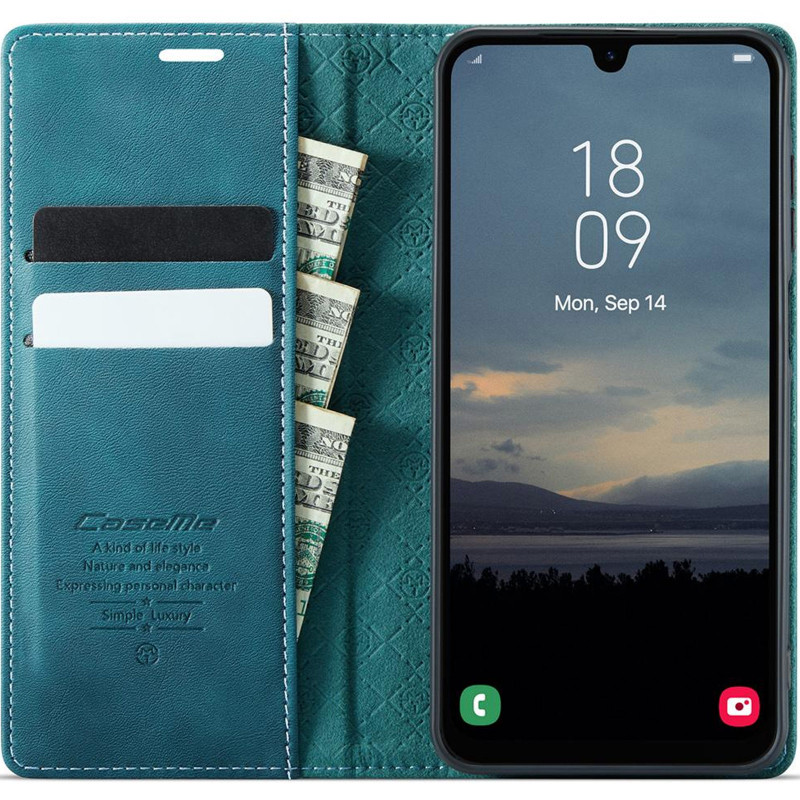 Фото Кожаный чехол-книжка CaseMe Velvet Matte для Samsung Galaxy S26+ (Green) в магазине vchehle.ua