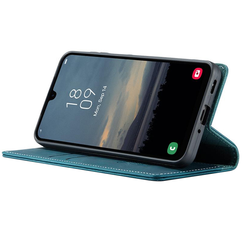 Кожаный чехол-книжка CaseMe Velvet Matte для Samsung Galaxy S26+ (Green) в магазине vchehle.ua