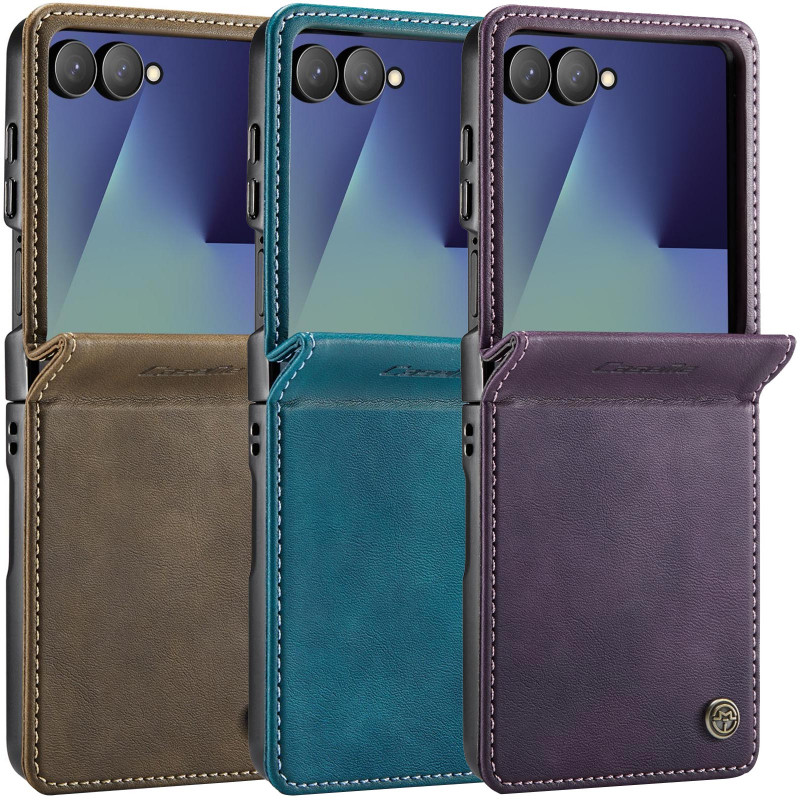 Шкіряний чохол-книжка CaseMe Velvet Matte для Samsung Galaxy Z Flip7