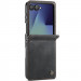 Шкіряний чохол-книжка CaseMe Velvet Matte для Samsung Galaxy Z Flip7 (Black)