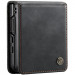 Фото Шкіряний чохол-книжка CaseMe Velvet Matte для Samsung Galaxy Z Flip7 (Black) на vchehle.ua