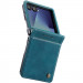 Шкіряний чохол-книжка CaseMe Velvet Matte для Samsung Galaxy Z Flip7 (Green) в магазині vchehle.ua